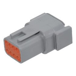 Kištuko korpusas, pilkas, 8 polių, DTM serija (1x), Deutsch DSDTM048PA