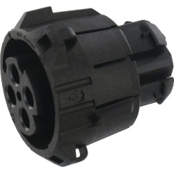 Kištukas 4 polių, lizdas, APD, juodas, ITT1215830000