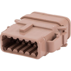 Kištuko korpusas, pilkas, 12 polių, DTM serija (1x), Deutsch DSDTM0612SDE007