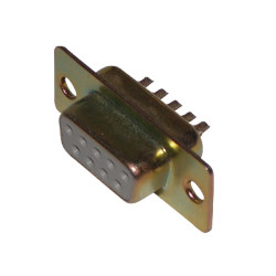 9 kontaktų kištukas, moteriškas, D tipo sub-lizdas, SD09FS
