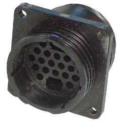 Važiuoklės lizdas 22 kontaktų. Kištukas CPC AMP206613