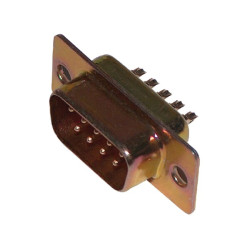 9 kontaktų kištukas, D tipo kištukas, SD09MS