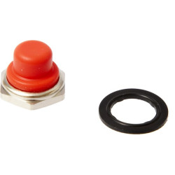 Raudonas mygtuko dangtelis U16546