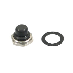 Paspaudimo jungiklio dangtelis, juodas, 12 mm, U1654