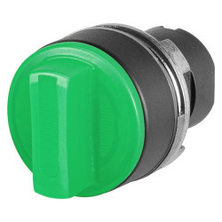 Apšviestas žalias rankenėlės formos perjungiklis, 3 padėčių, Cam O 020SMTLOV