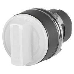 Apšviestas baltas rankenėlės formos perjungiklis, 3 padėčių, Cam O 020SMTLOB