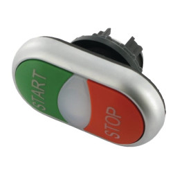 Dvigubas valdymas su indikatoriaus lempute M22DDLGRGB1GB