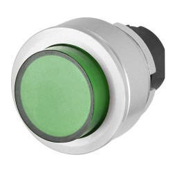 Žalias iškilus šviečiantis mygtukas 030PFLSV