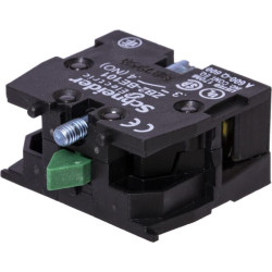 Kontaktų blokas, spyruoklinis grąžinimas, 1 NO, montuojamas priekyje ZB2BE101