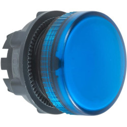 Mėlyna kontrolinės lemputės galvutė ZB5AV063