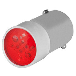 Lemputė LED 24V BA9s raudona New-Elfin 010BA9SLR24