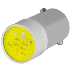 Lemputė LED 240V BA9s geltona New-Elfin 010BA9SLG220