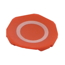 Mygtuko plokštelė raudona 0 M22XDRX0