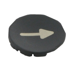 Juoda mygtuko plokštelė "→" M22XDSX7