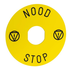 Etiketė avariniam jungikliui 90 mm ZBY8530