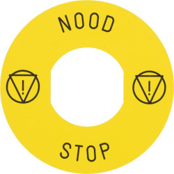 Etiketė avariniam jungikliui 60 mm ZBY9530