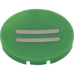 Žalias mygtuko plokštelė „II“ M22XDGX2
