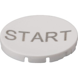 Baltas mygtuko plokštelės „START“ M22XDWGB1