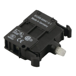 Žalias LED elementas, 12–30 V, priekinis, M22LEDG