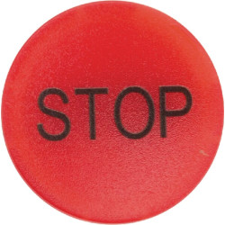Raudonas mygtuko lęšis STOP M22XDLRGB0