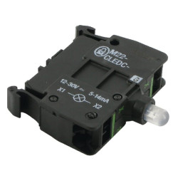 Žalias LED elementas 12-30V cokolis M22CLEDCG