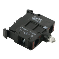 LED elementas raudonas 12-30V cokolis M22LEDCR