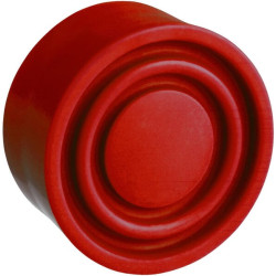 Guminis mygtuko dangtelis, raudonas ZBP014