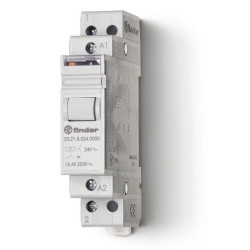 Mod. žingsninis rel. 17,4 mm. 1 NO 16A/12V AC/AgSnO2 202180124000