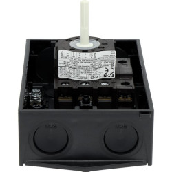 Rotacinis jungiklis 3P+N, 25A, juodas P125I2SVBSWN