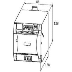 Maitinimo šaltinis, 230 V kintamoji / 24 V nuolatinė srovė, 20 A 85442