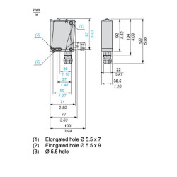 Fotoelektrinis jutiklis OSI 24-240V XUX0ARCTT16