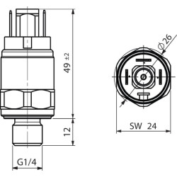 Slėgio jungiklis 0–16 barų 14070150