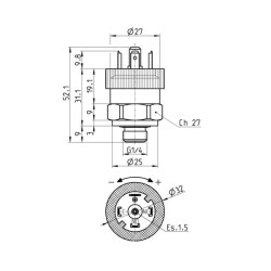 Slėgio jungiklis PM11SC