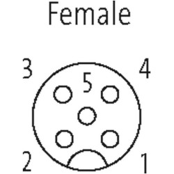 Jutiklio kabelis M12,5P 10m 7000122416351000