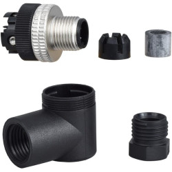 M12 kampinis kištukas 4P XZCC12MCM40B