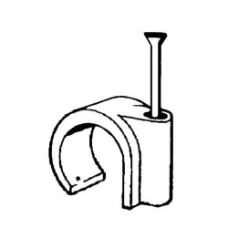 Nagų segtukas, 8-10 mm, baltas EM366521