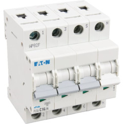 Miniatiūrinis automatinis jungiklis 16A, 3P+N, C PLS6C163N