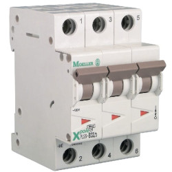 Miniatiūrinis automatinis jungiklis 25A, 3P, B PLS6B253