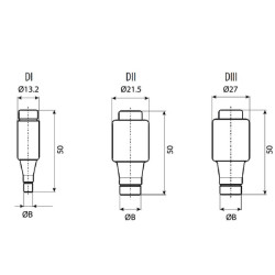 Saugiklis 500 V 20 A Ilgis 50 mm 20ATDTII