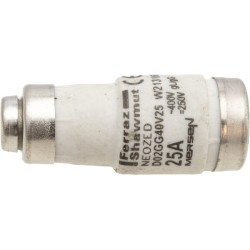 Saugiklis 400 V 25 A, ilgis 36 mm, 25AD02
