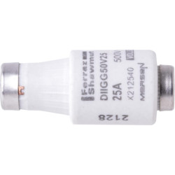 Saugiklis 500 V 25 A Ilgis 50 mm 25ATDTII