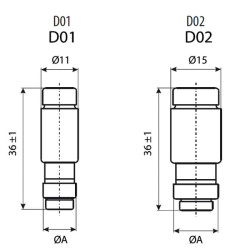 Saugiklis 500 V 25 A Ilgis 50 mm 25ATDTII