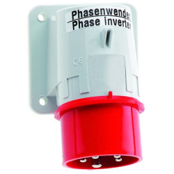 CEE mašininis kištukas 16A 5P 400V IP44, fazės keitiklis B002602