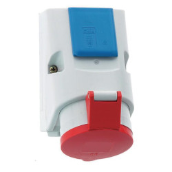 CEE sieninis lizdas 16A 5P 400V IP44 126x83 B001010