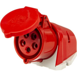 CEE sieninis lizdas 32A 5P 400V IP44 QC 92x94 B112002