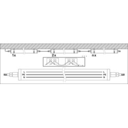 Šviestuvas, atsparus drėgmei, 1200 22 W / 4000 K WT IP67 LEDV LVDPSP120022G2