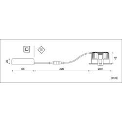 LED šviestuvas taškinis 8W 840 SPFP8940PSD65WT