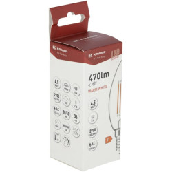 LED lemputė su kaitrinės žvakės formos C35 E14 4,5 W KRFBC3545E14