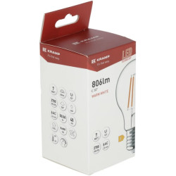 LED lemputė su kaitrinės lempos skoniu – klasikinė A60 E27 7W KRFBA607E27