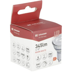 LED SMD lemputė - taškinė MR16 GU10 4W KRSBMR164GU10